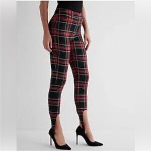 Express Tartan  in Red and Black pants